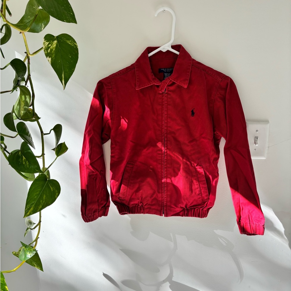 Vintage Polo by Ralph Lauren Kids Red Pea Coat